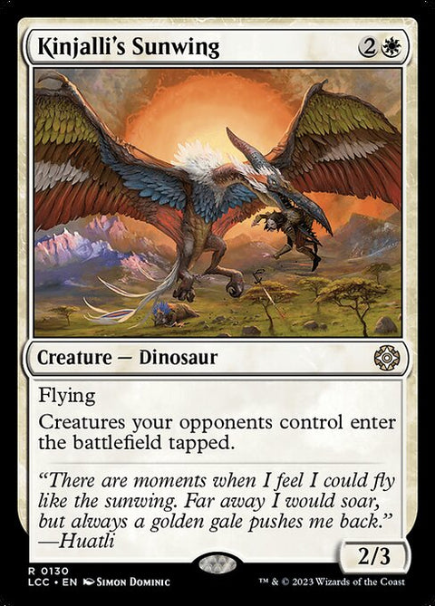 Kinjalli's Sunwing - Lightly Played Foil