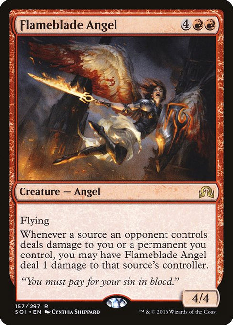 Flameblade Angel - Lightly Played Foil