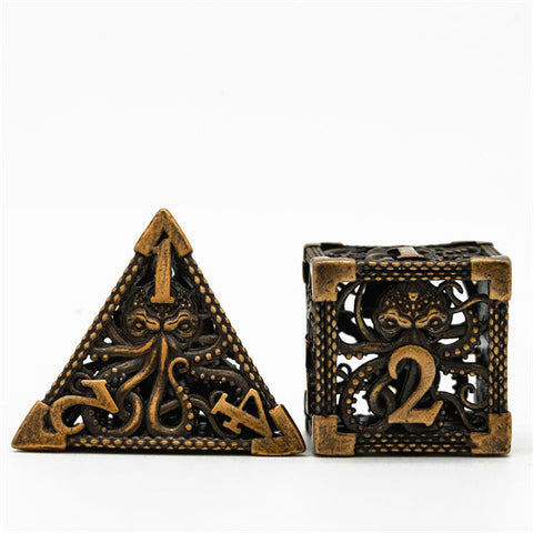 Octomonster Hollow Metal Dice