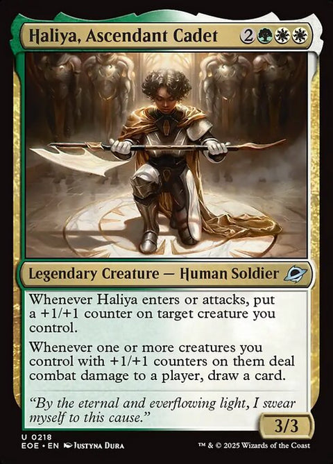 Haliya, Ascendant Cadet - Lightly Played Foil