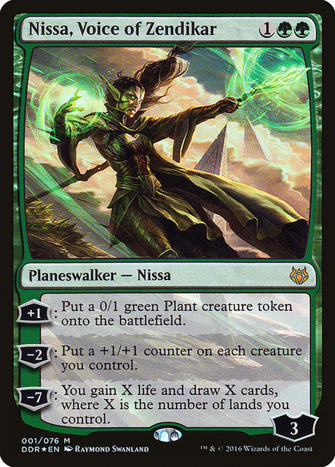 Nissa, Voice of Zendikar - Lightly Played Foil