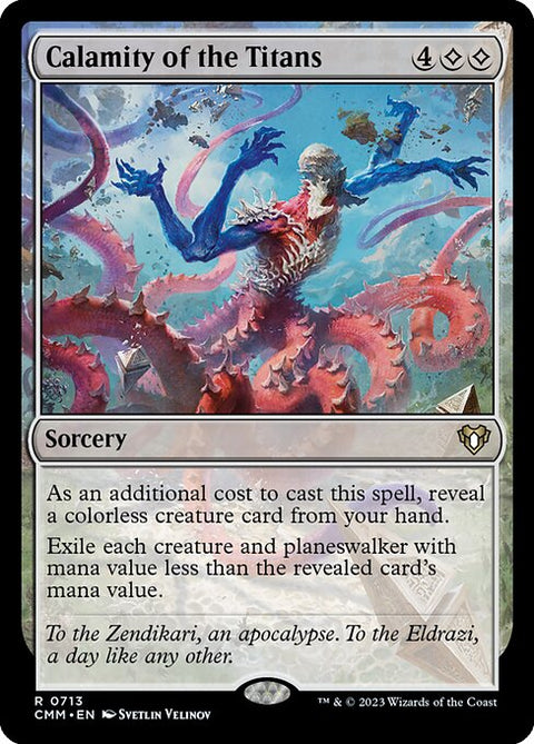 Calamity of the Titans (Extended Art) - Near Mint