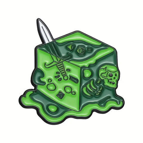 Gelatinous Cube Pin