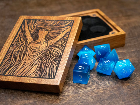 Blue Cat's Eye Dice Set of Spellcraft