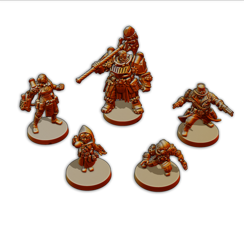 Industrialist Heroes 5-Pack Miniatures