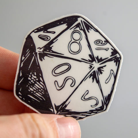 D20 Temporary Tattoo