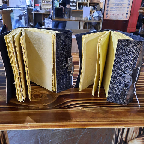 Leather Bound Double Moon Book