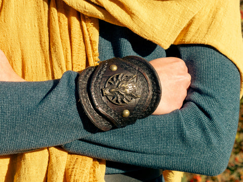 Dragon Head Leather Bracelet