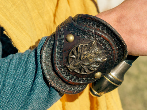 Dragon Head Leather Bracelet