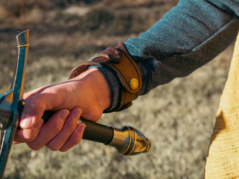Valknut Runes Leather Bracelet