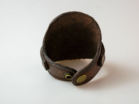 Valknut Runes Leather Bracelet