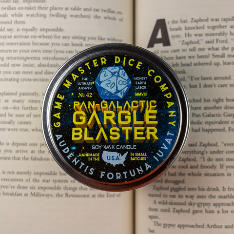 Pan Galactic Gargle Blaster Gaming Candle