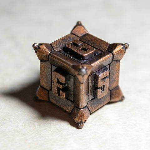 Spiky Bronze Dice Set
