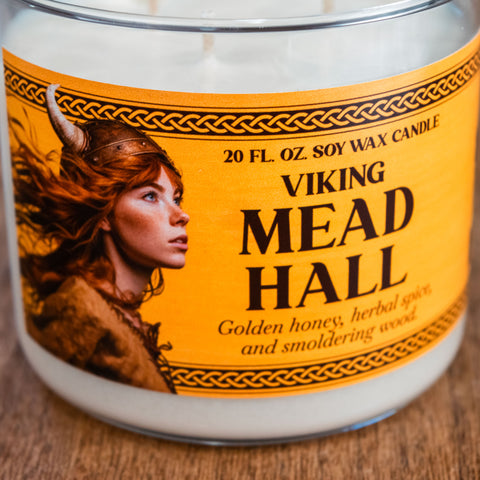 Viking Mead Hall Candle
