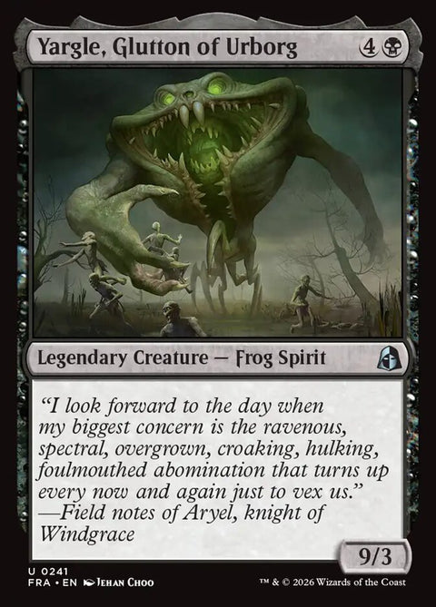 Yargle, Glutton of Urborg, Reality Fracture 241, Magic: The Gathering card