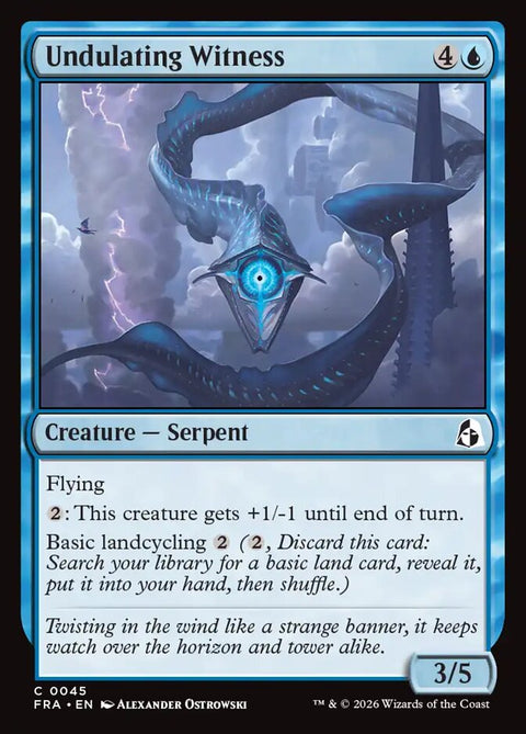 Undulating Witness, Reality Fracture 45, Magic: The Gathering card