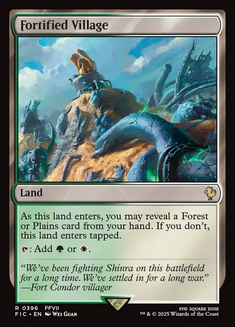Fortified Village, Final Fantasy Commander 396, Magic: The Gathering card