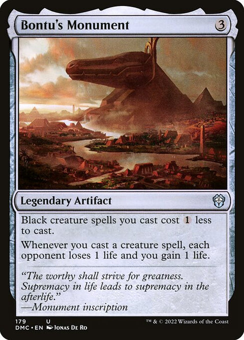 Bontu's Monument - Lightly Played Foil