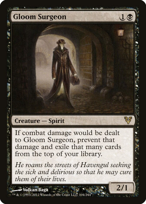 Gloom Surgeon, Avacyn Restored 104, Magic: The Gathering card