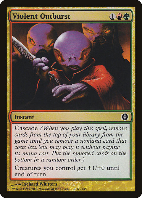 Violent Outburst - Lightly Played Foil