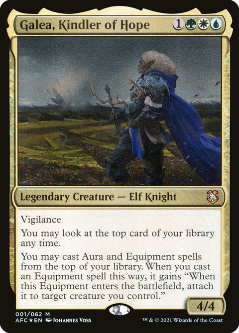 Galea, Kindler of Hope, Forgotten Realms Commander 1, Magic: The Gathering card