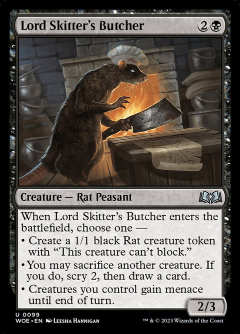 Lord Skitter's Butcher, Wilds of Eldraine 99, Magic: The Gathering card