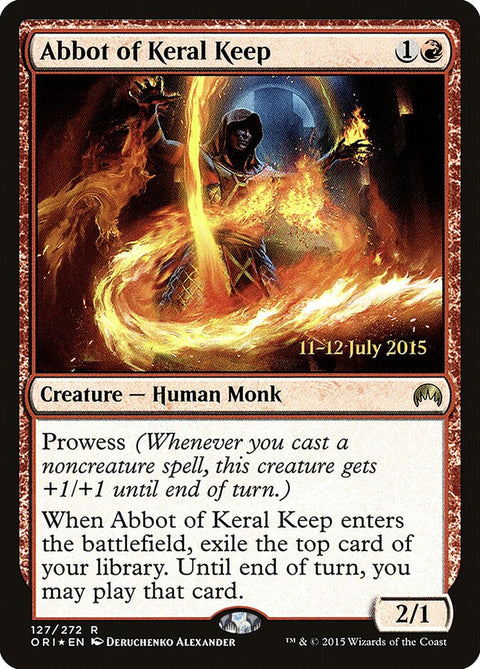 Abbot of Keral Keep, Magic Origins Promos 127s, Magic: The Gathering card