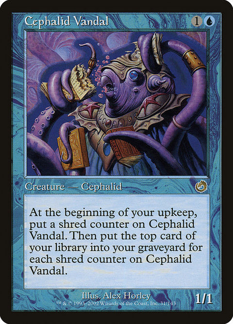 Cephalid Vandal - Lightly Played Foil