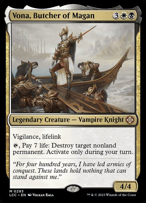 Vona, Butcher of Magan, The Lost Caverns of Ixalan Commander 293, Magic: The Gathering card