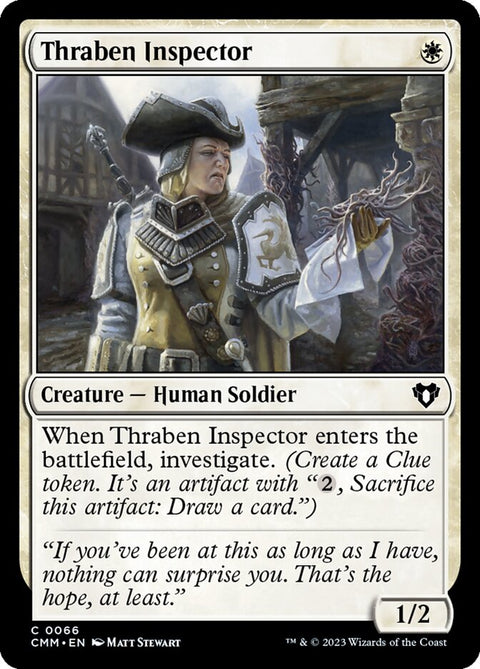 Thraben Inspector, Commander Masters 66, Magic: The Gathering card