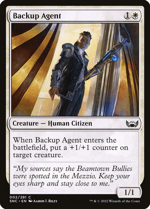 Backup Agent, Streets of New Capenna 2, Magic: The Gathering card