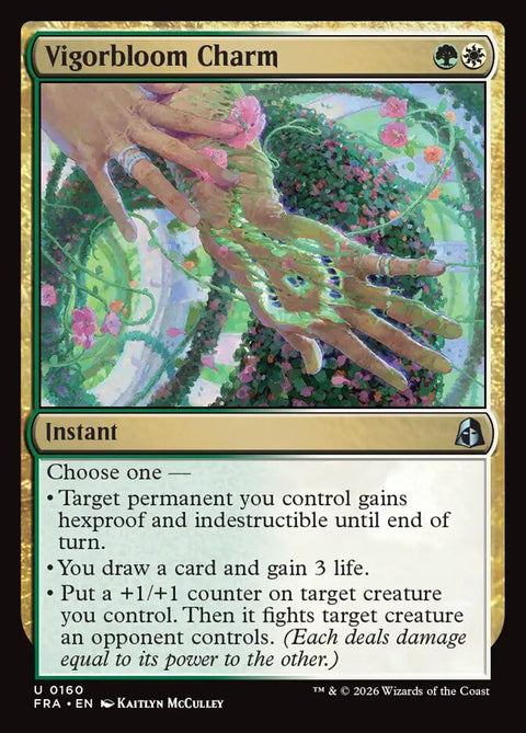 Vigorbloom Charm, Reality Fracture 160, Magic: The Gathering card