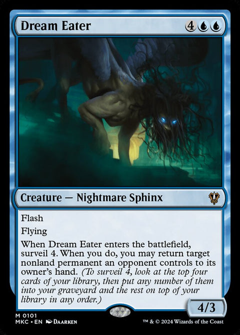 Dream Eater, Murders at Karlov Manor Commander 101, Magic: The Gathering card
