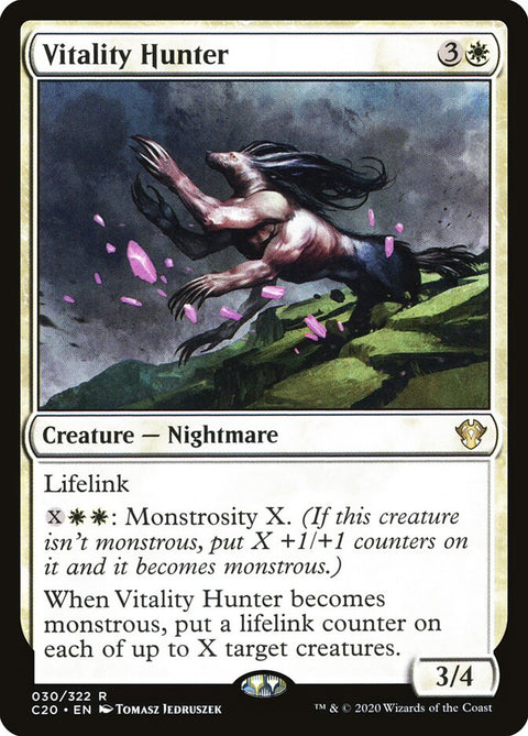 Vitality Hunter, Commander 2020 30, Magic: The Gathering card