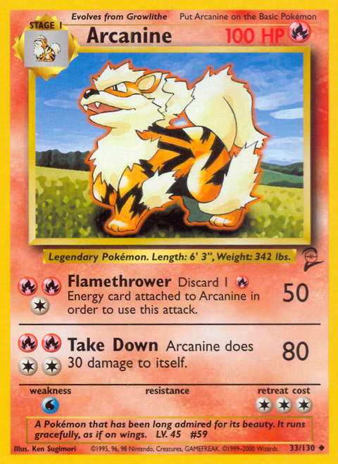 Arcanine - Lightly Played