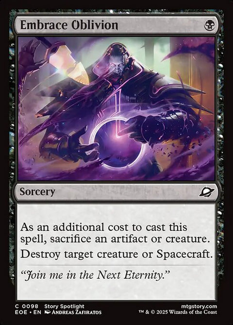 Embrace Oblivion - Lightly Played Foil
