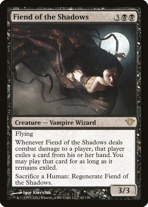 Fiend of the Shadows, Dark Ascension 62, Magic: The Gathering card