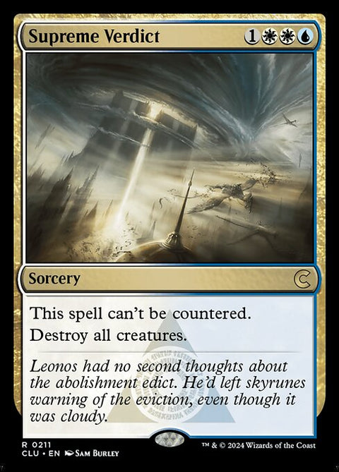 Supreme Verdict - Lightly Played Foil