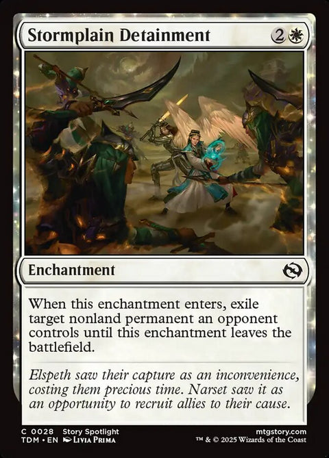 Stormplain Detainment, Tarkir: Dragonstorm 28, Magic: The Gathering card