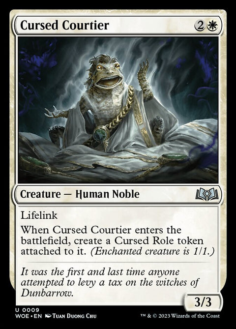 Cursed Courtier, Wilds of Eldraine 9, Magic: The Gathering card