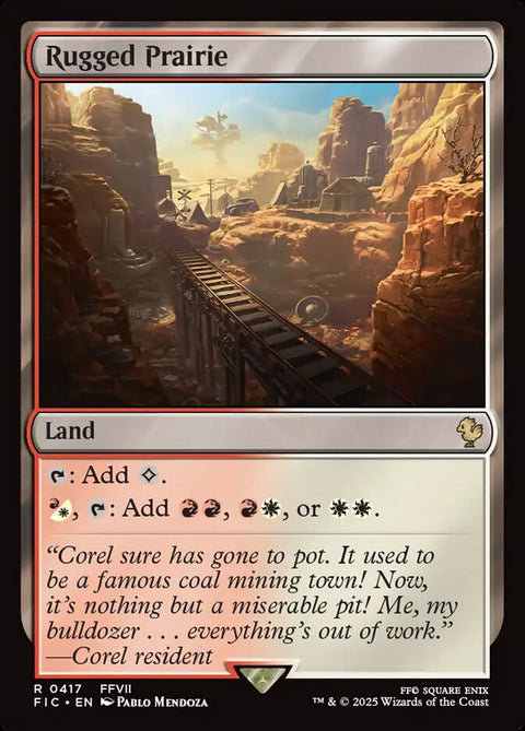 Rugged Prairie, Final Fantasy Commander 417, Magic: The Gathering card