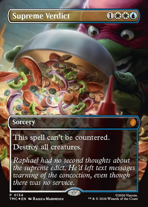 Supreme Verdict, Teenage Mutant Ninja Turtles Eternal 134, Magic: The Gathering card