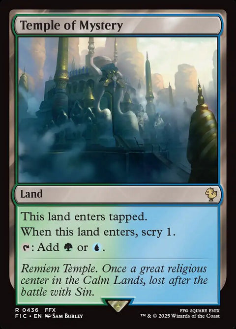 Temple of Mystery, Final Fantasy Commander 436, Magic: The Gathering card