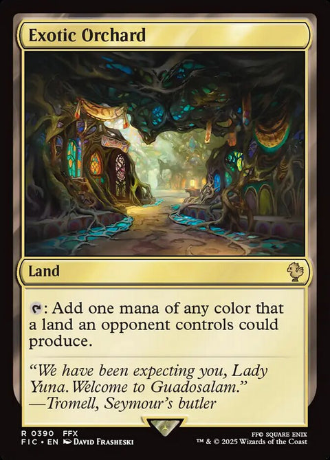 Exotic Orchard, Final Fantasy Commander 390, Magic: The Gathering card