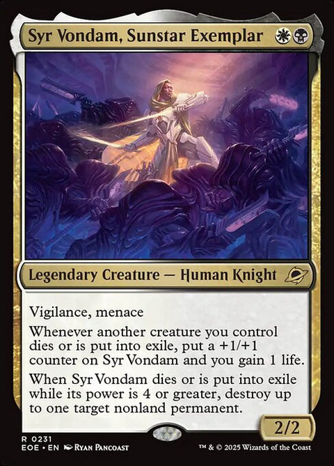 Syr Vondam, Sunstar Exemplar - Lightly Played