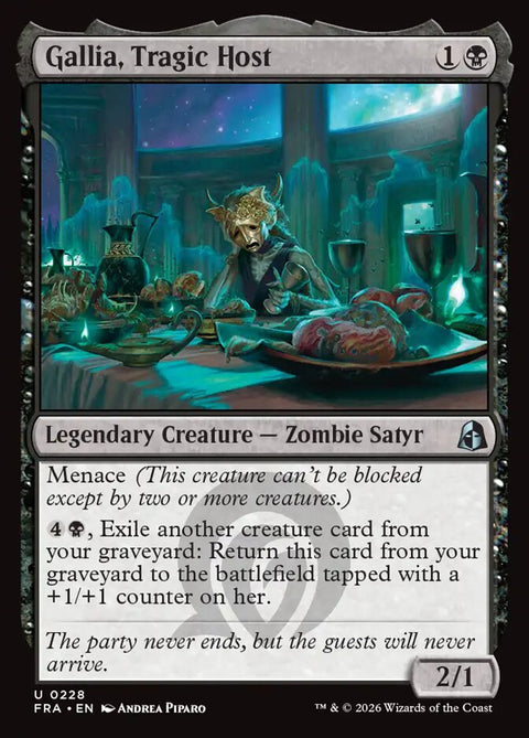 Gallia, Tragic Host, Reality Fracture 228, Magic: The Gathering card