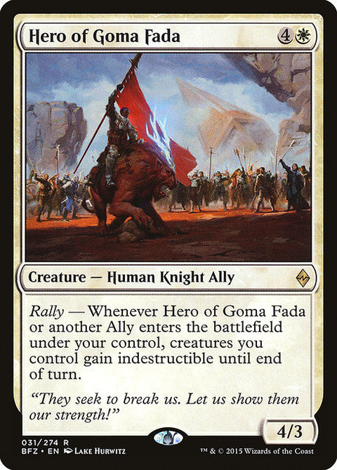 Hero of Goma Fada - Near Mint Foil