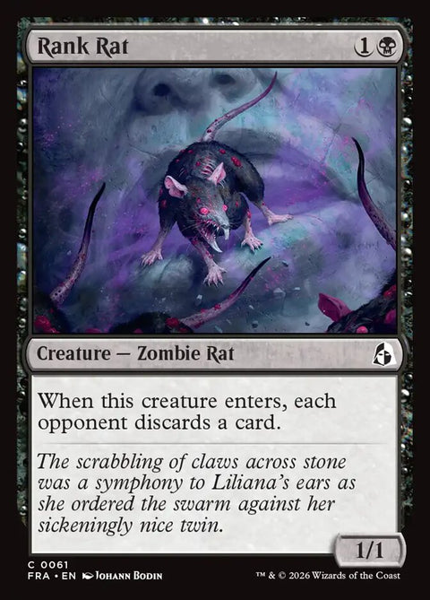 Rank Rat, Reality Fracture 61, Magic: The Gathering card
