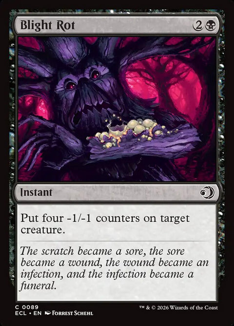 Blight Rot, Lorwyn Eclipsed 89, Magic: The Gathering card