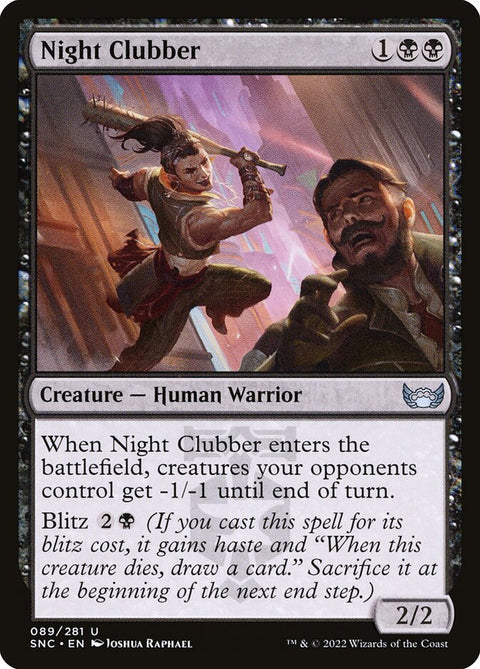 Night Clubber, Streets of New Capenna 89, Magic: The Gathering card